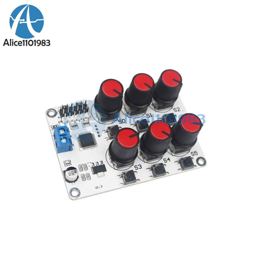 DC5-8.4V 6 Channel Knob Servo Controller Control Board Robot Arm Manipulator