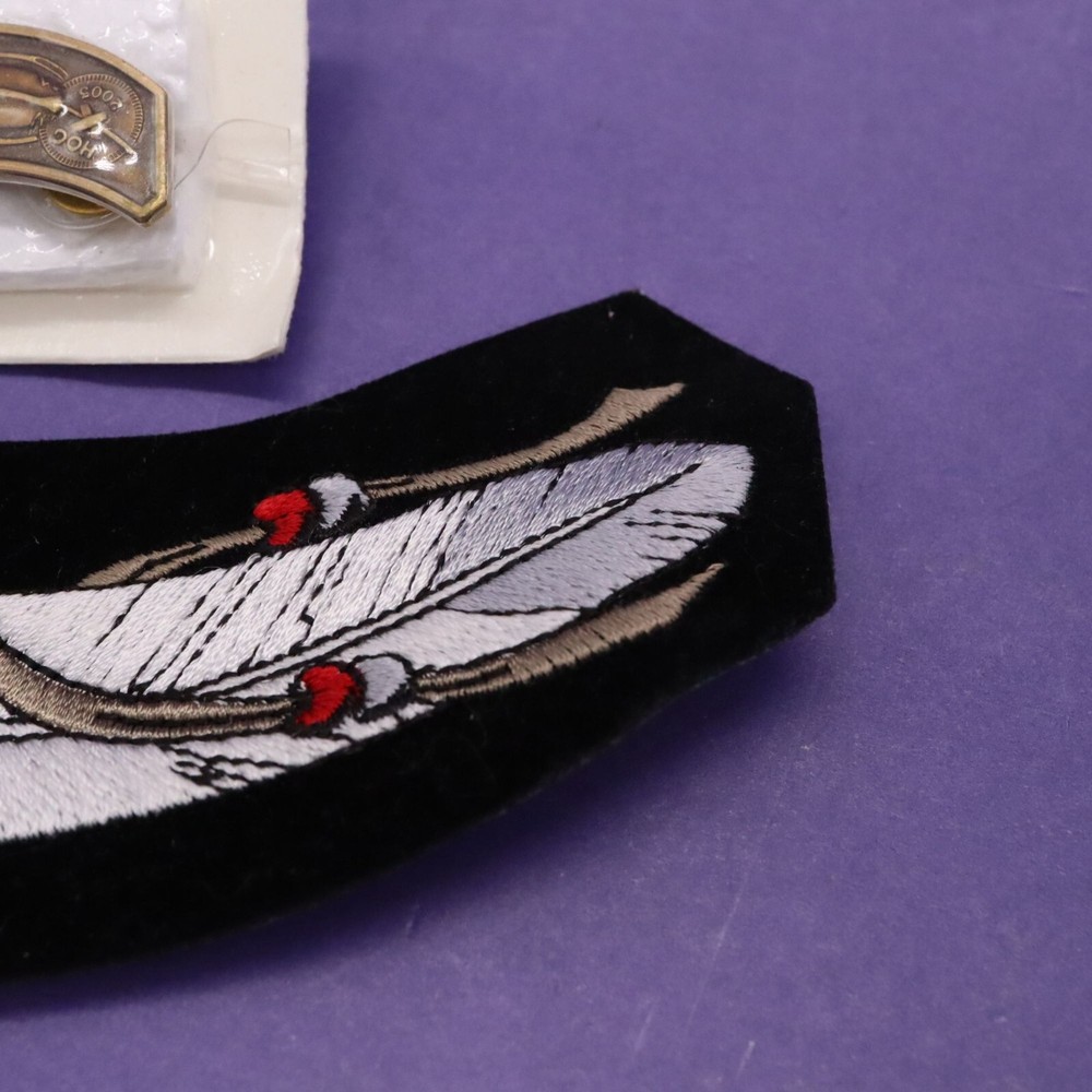 Harley Davidson Motorcycle Owners Group HOG 2005 Feather Patch & Pin