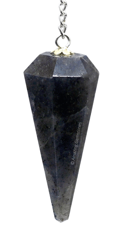 Iolite Dowsing Crystal Pendulum