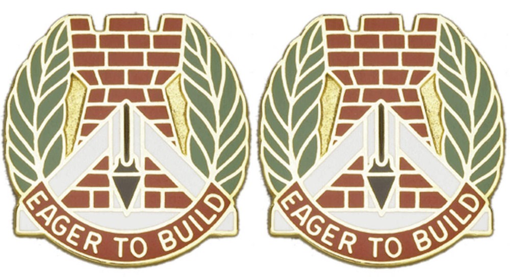 329th ENGINEER GP USAR Distinctive Unit Insignia - Pair