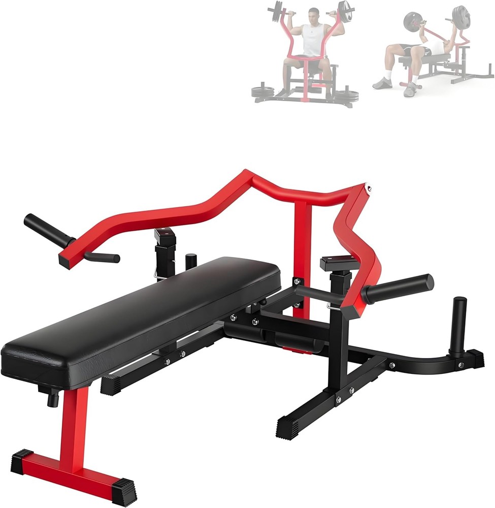 Foldable Bench Press Machine, Adjustable Chest & Shoulder Press,Multi-Functional