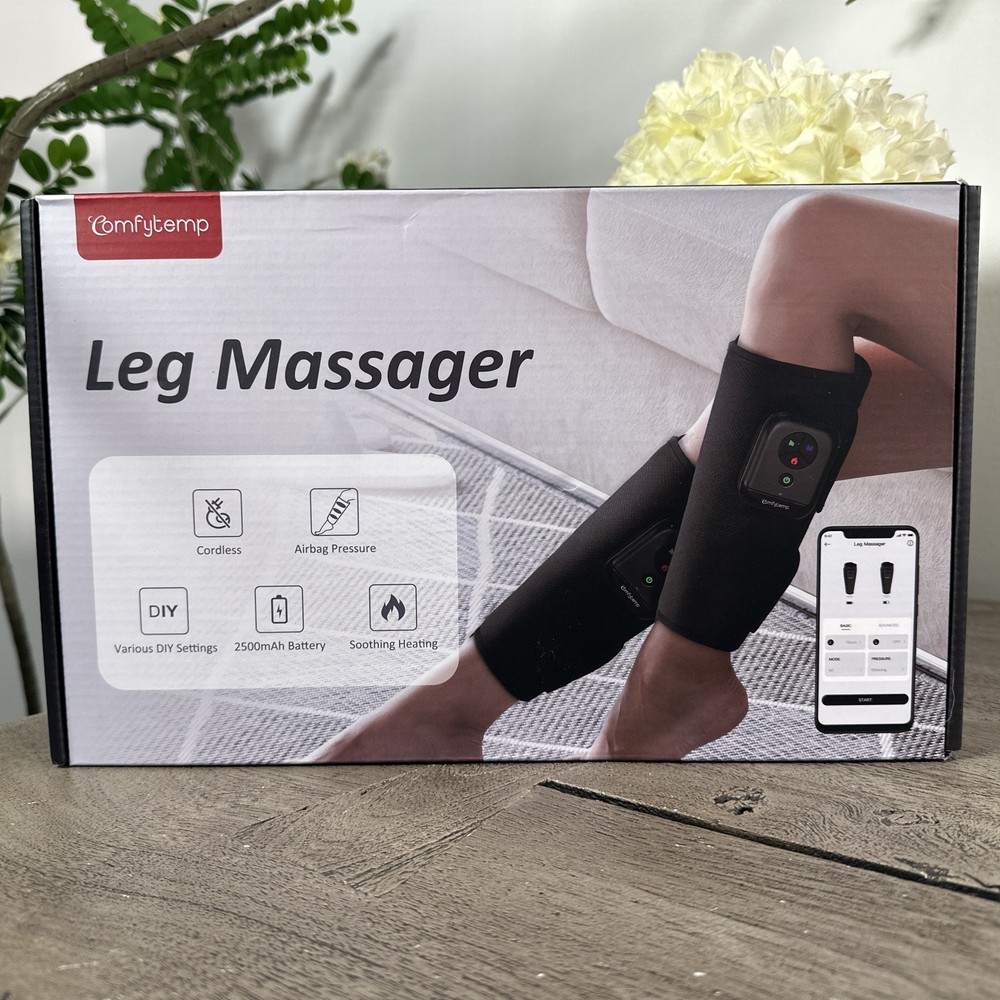 Comfytemp Cordless Leg Massager for Circulation and Relief,