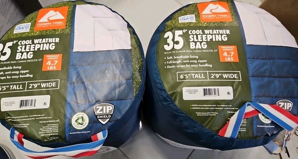 Ozark Trail 35 F Cool Weather Rectangular Sleeping Bag