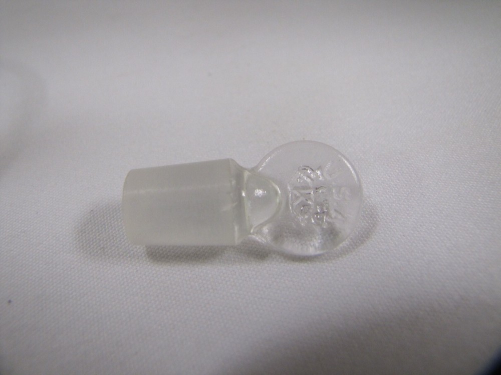 Vintage Kimax Lab Flask 200ml with Stopper