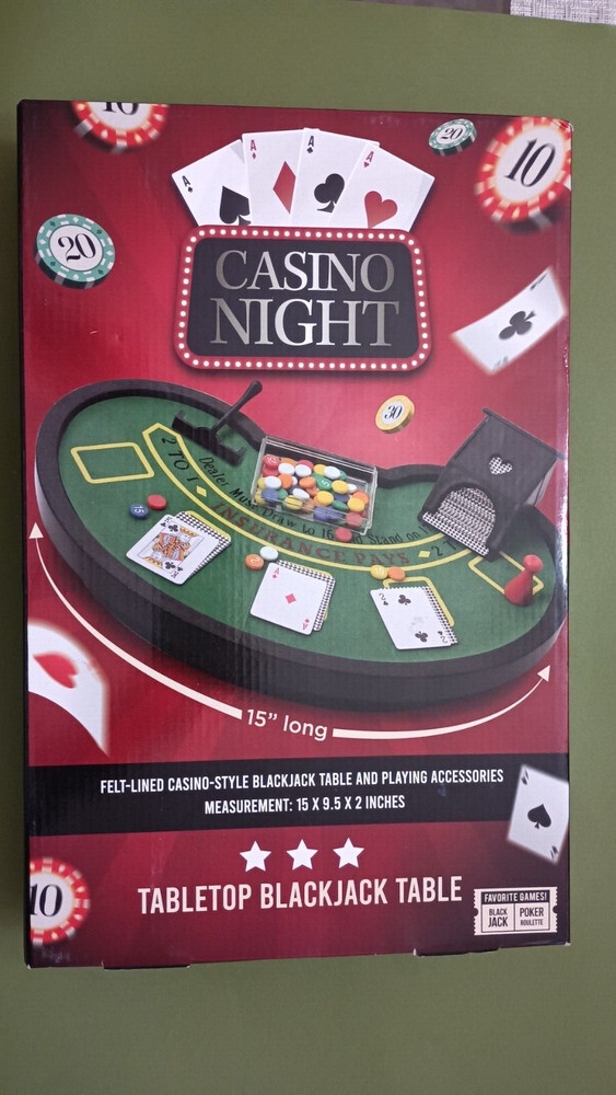 "Casino Night" Tabletop Blackjack Table