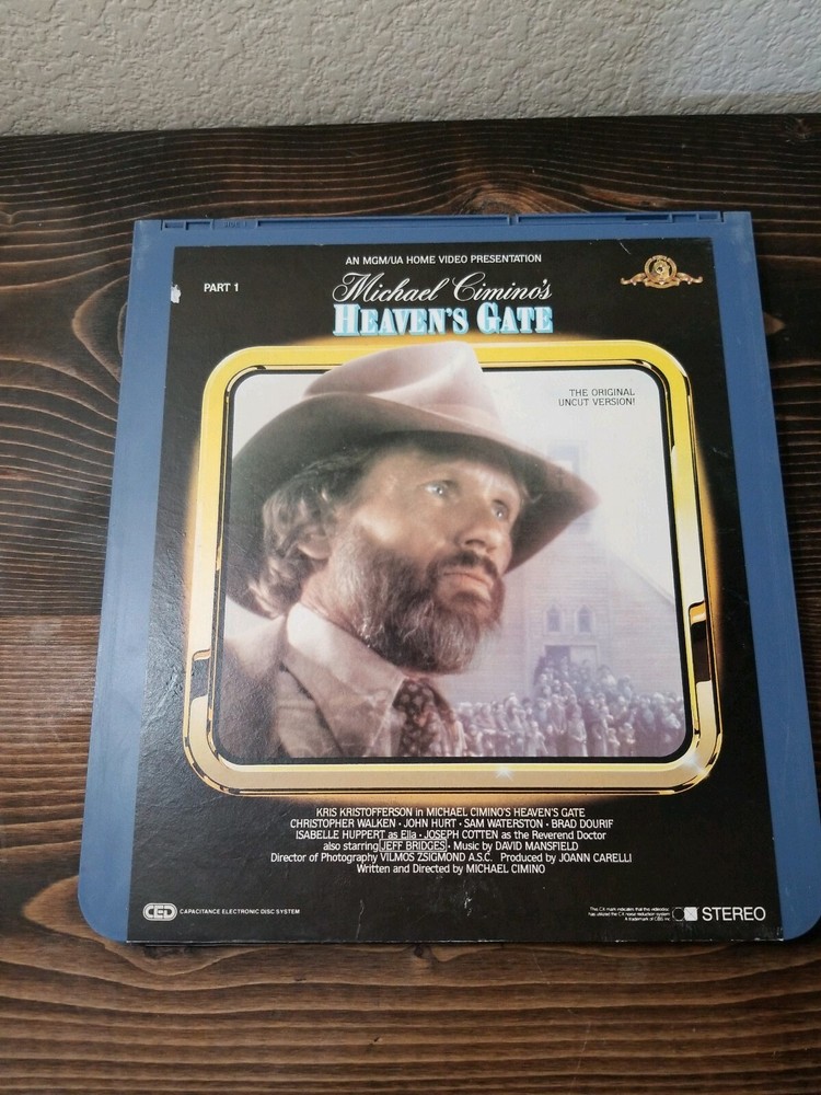Heavens Gate RCA CED Videodisc Selectavision VTG Uncut Version