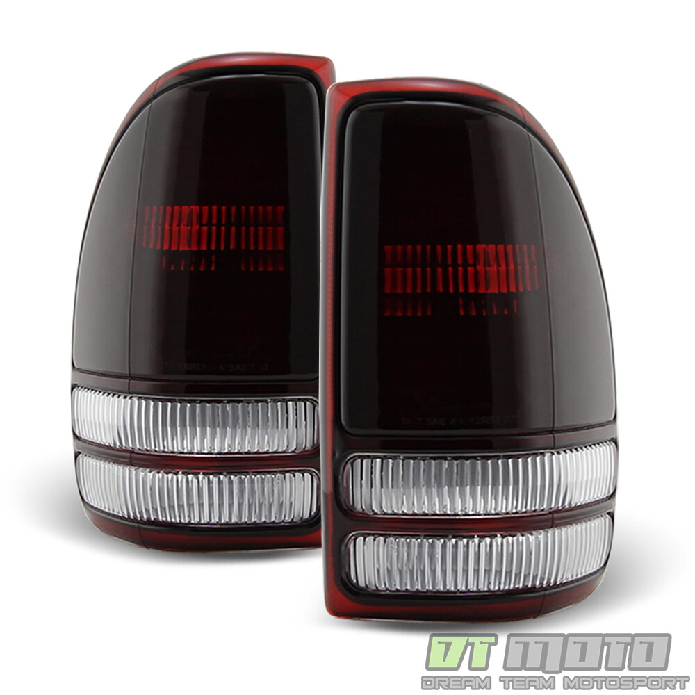 1997-2004 Dodge Dakota [OE Style] Dark Smoked Tail Lights Brake Lamps Left+Right