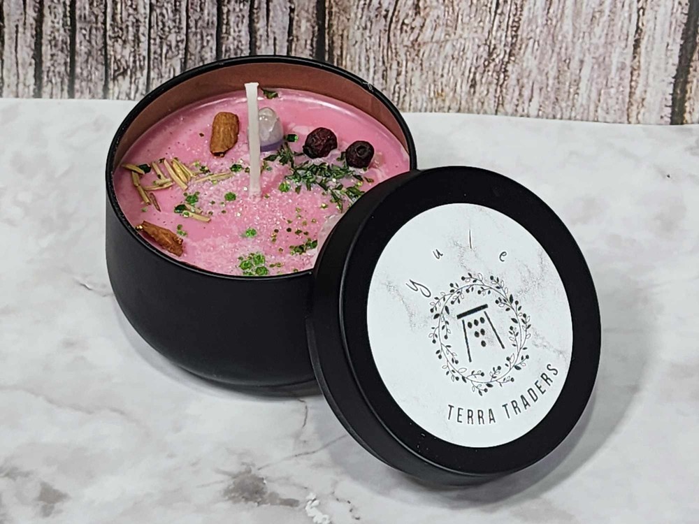 Yule Sabbat Container Candle