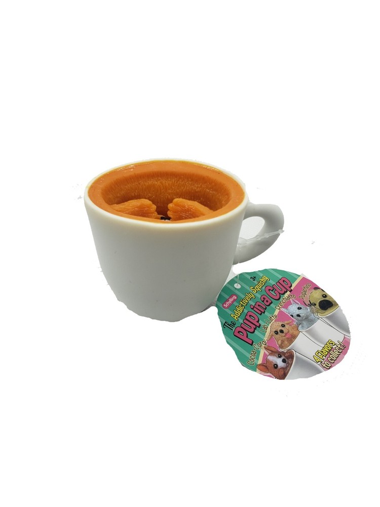 Schylling Squeeze Pup in a a Cup -Squishy Squeezy