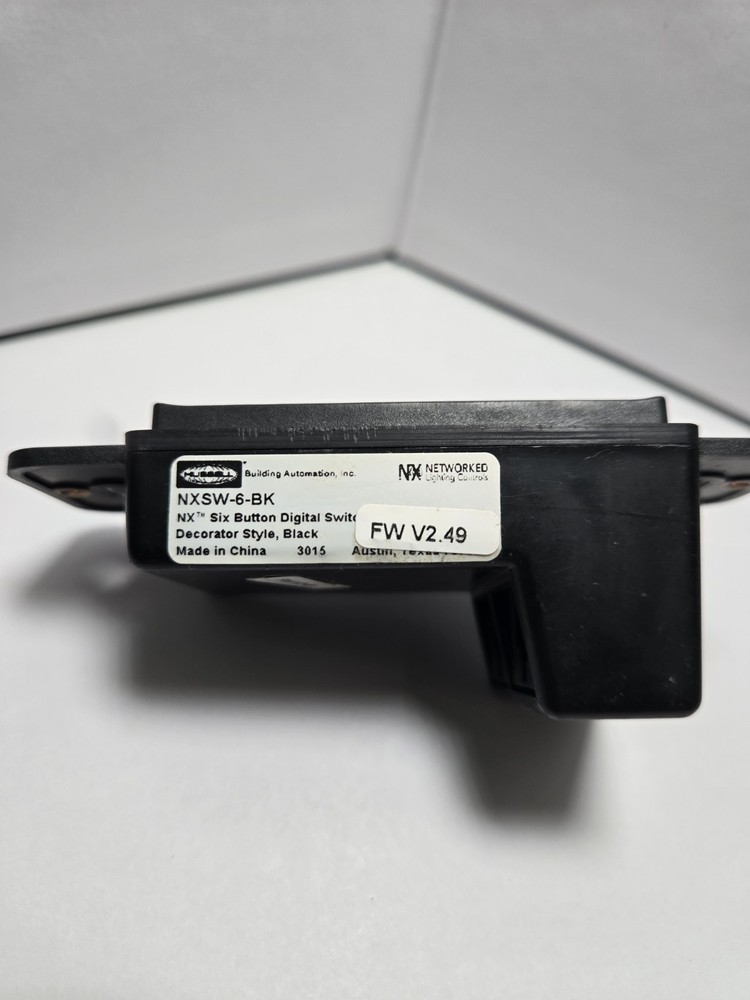 NX Lighting Controls Switch NXSW-6-BK