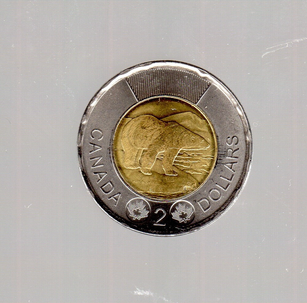 CANADA 2019 POLAR BEAR DESIGN TWOONIE (2$)