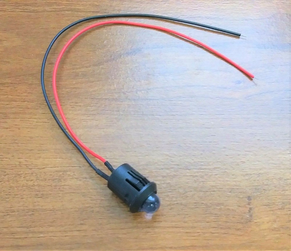BBT 12 volt DC Red LED 1/2" Snap-In Indicator Light