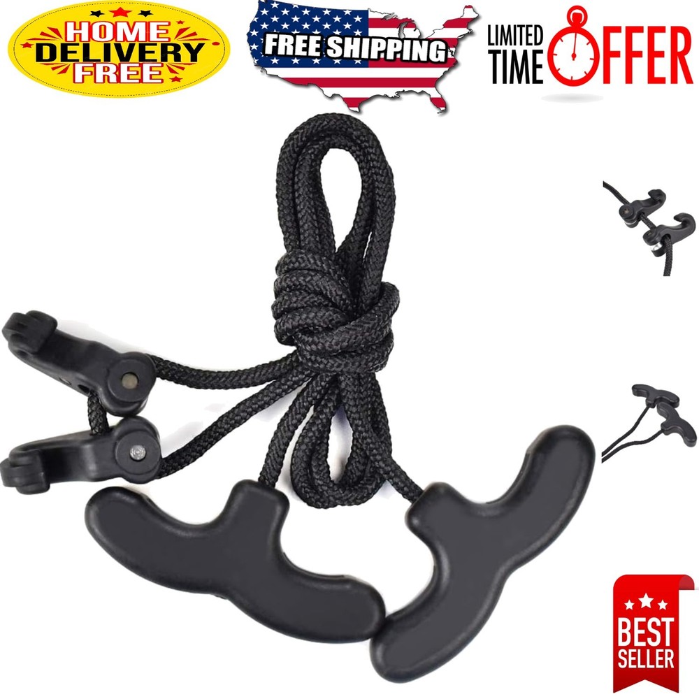 Crossbow String Puller with Dual Handles - Compatibility with Most Draws