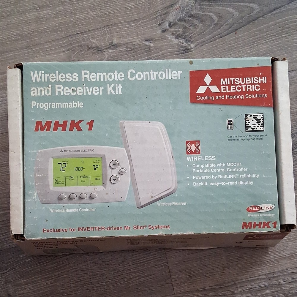 Mitsubishi Electric MHK1 Wireless Programmable Remote & Receiver Kit White