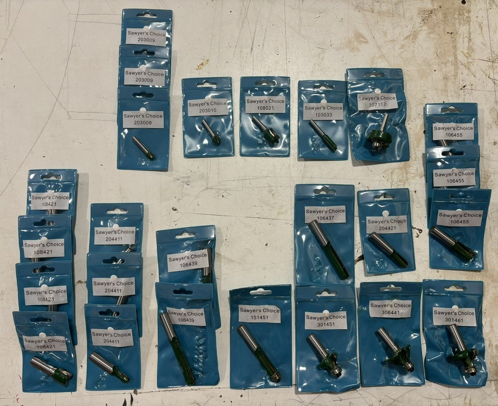 25 Piece Router Bits Set 1/2” & 1/4”(#2)