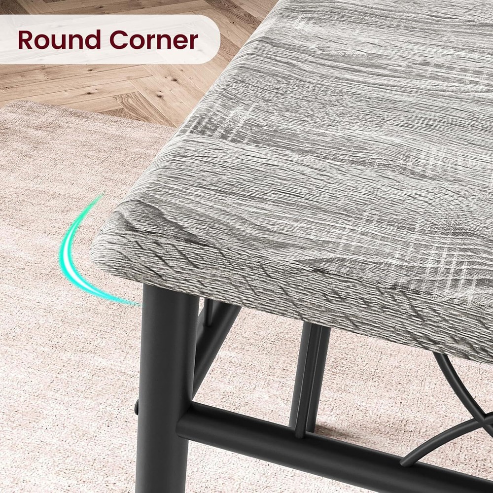 Dining Table Set for 4, Ktichen Table with 4 Chairs for Kitchen & Dining Room