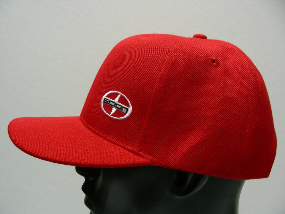 SCION - RED - ONE SIZE ADJUSTABLE SNAPBACK BALL CAP HAT!