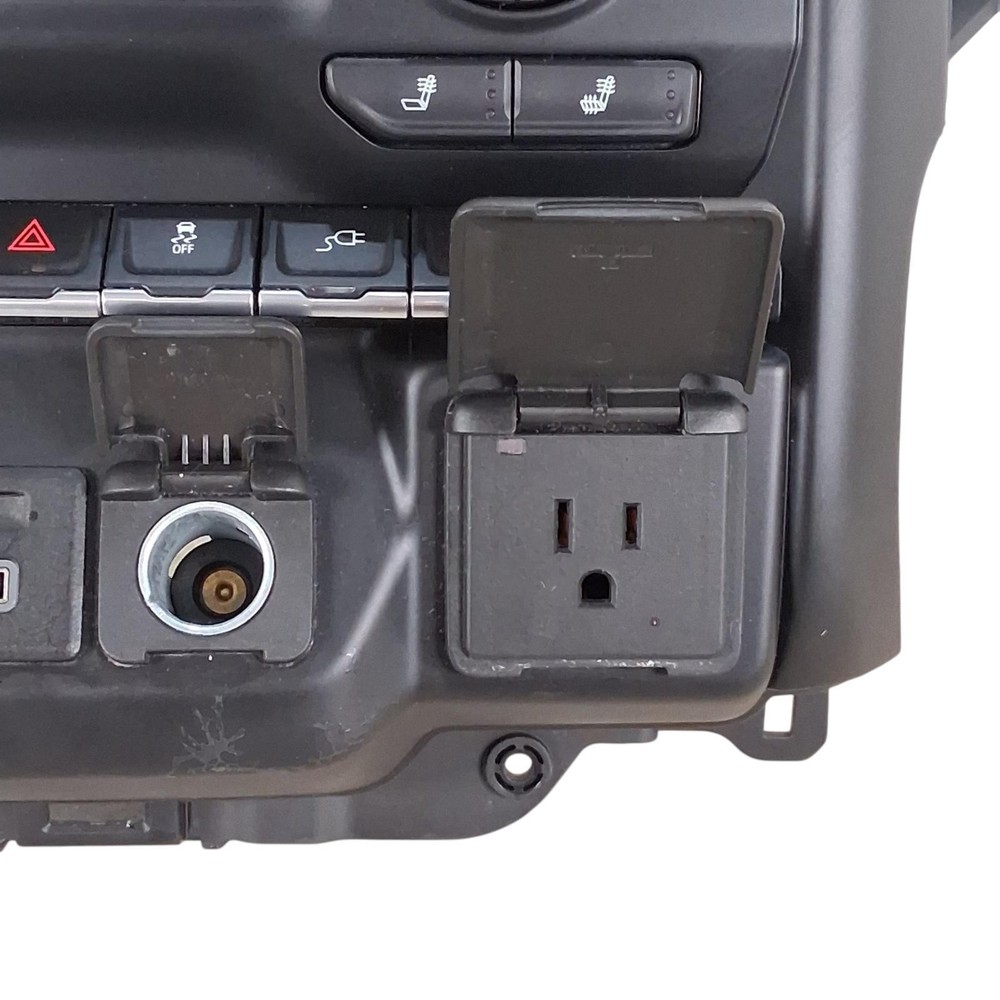 2020–2022 Chevrolet Silverado 1500 Infotainment Climate Control Panel Assy Used