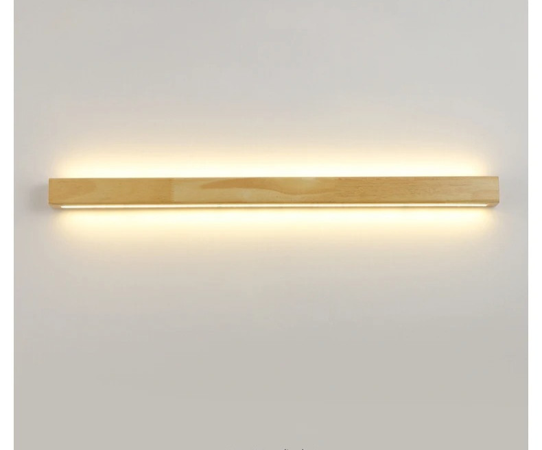 Long Wood Wall Lamp