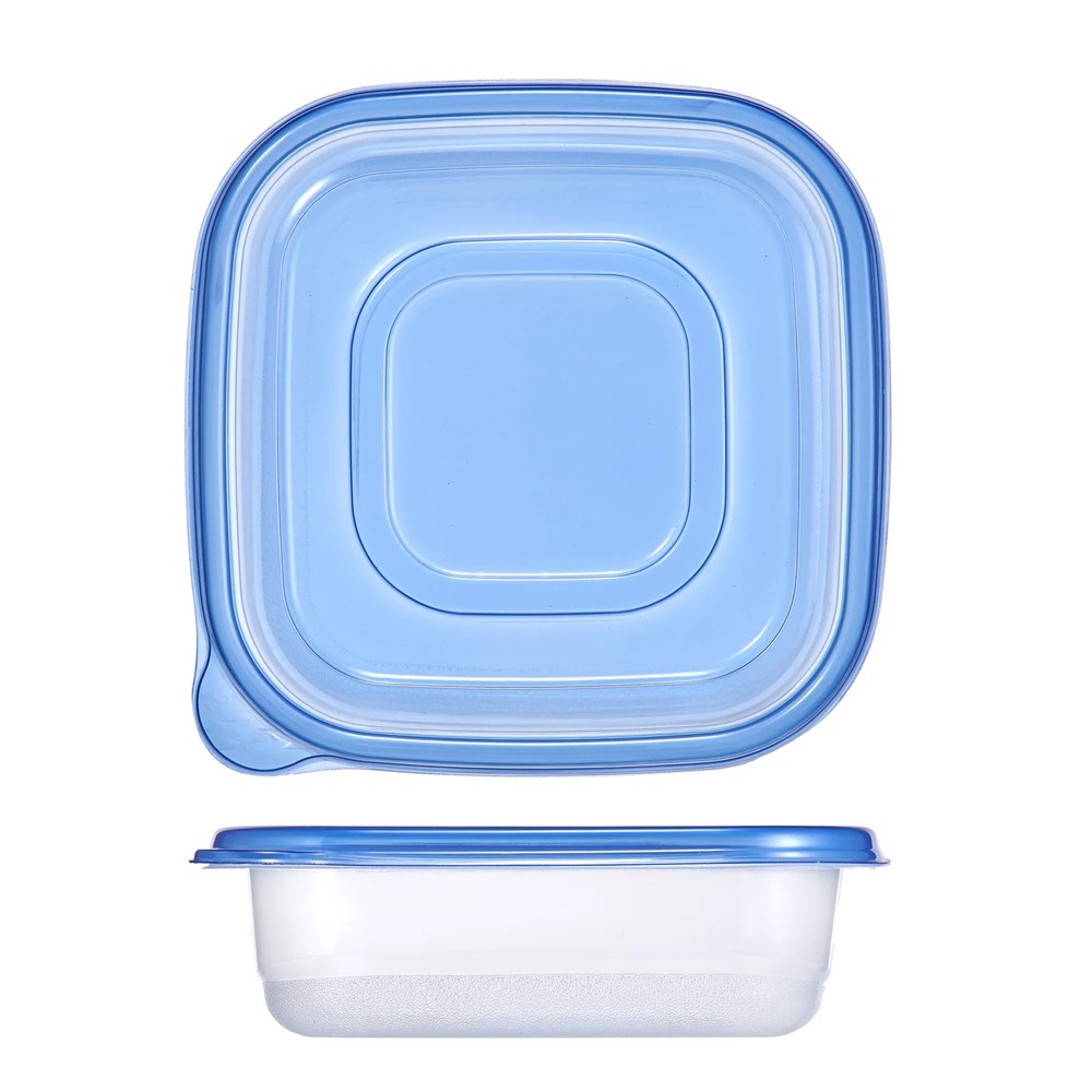 3 Pack 4 Piece 38 Cup Square Food Containers