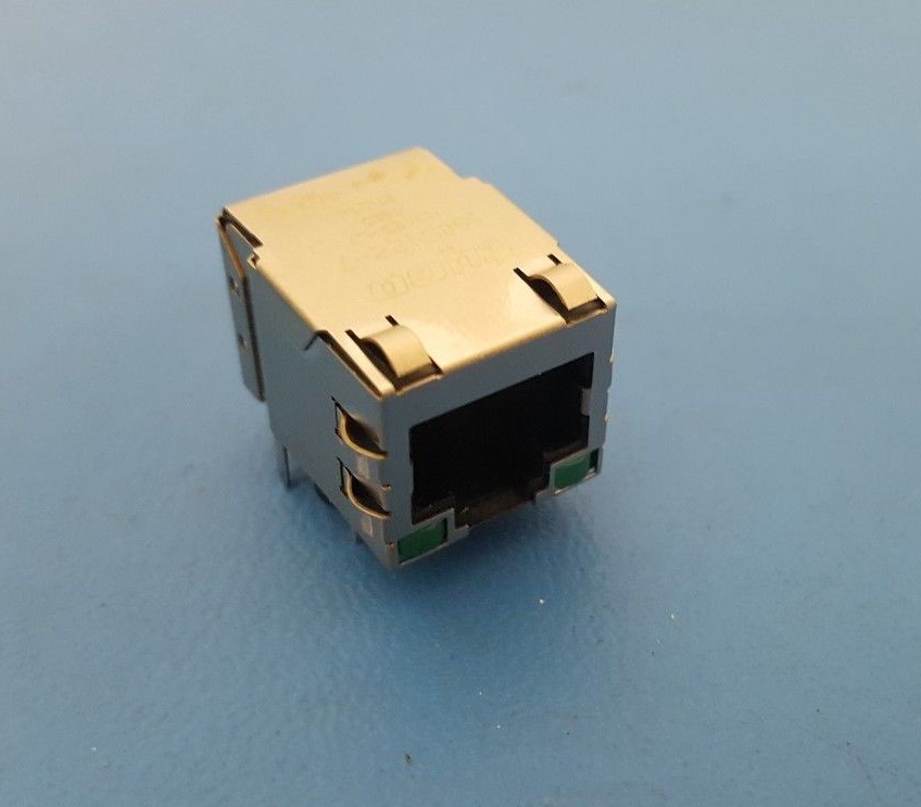 RJ45 Socket Modular PCB Jack Network Connector LED Right Angle TYCO 1605422-7