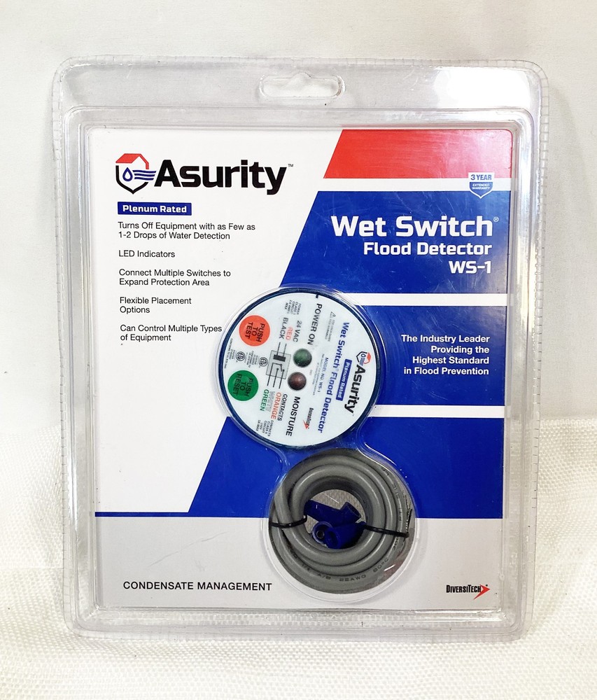 DiversiTech Asurity Wet Switch Flood Water Detector WS-1