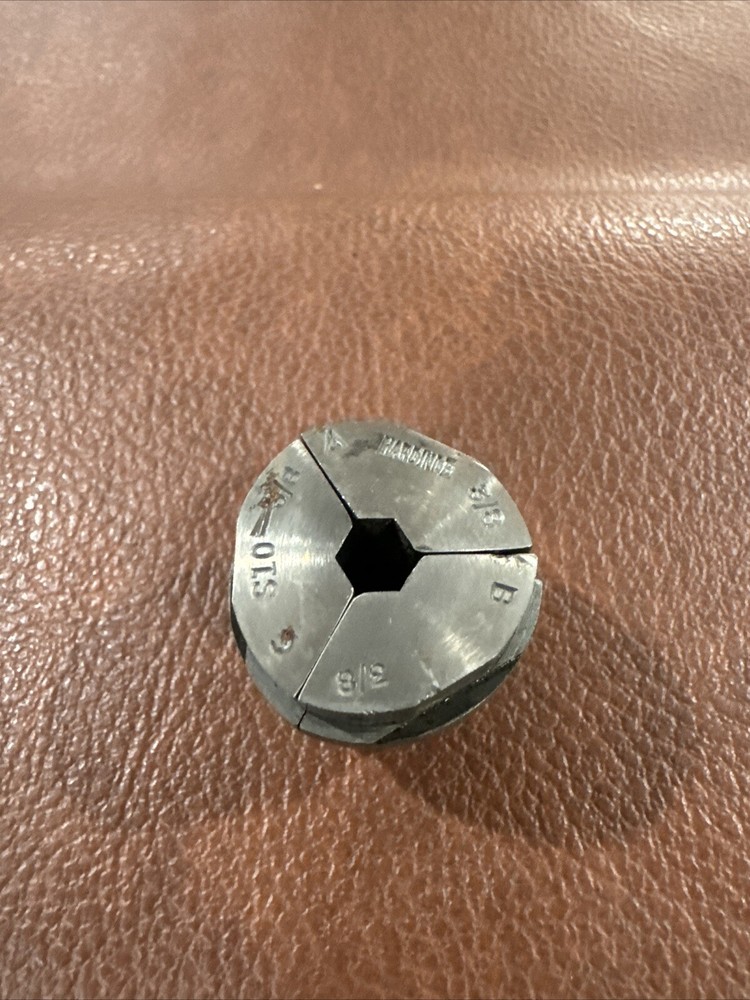 HARDINGE 3/8'' S-10 HEX COLLET PADS SMOOTH #PT-5F