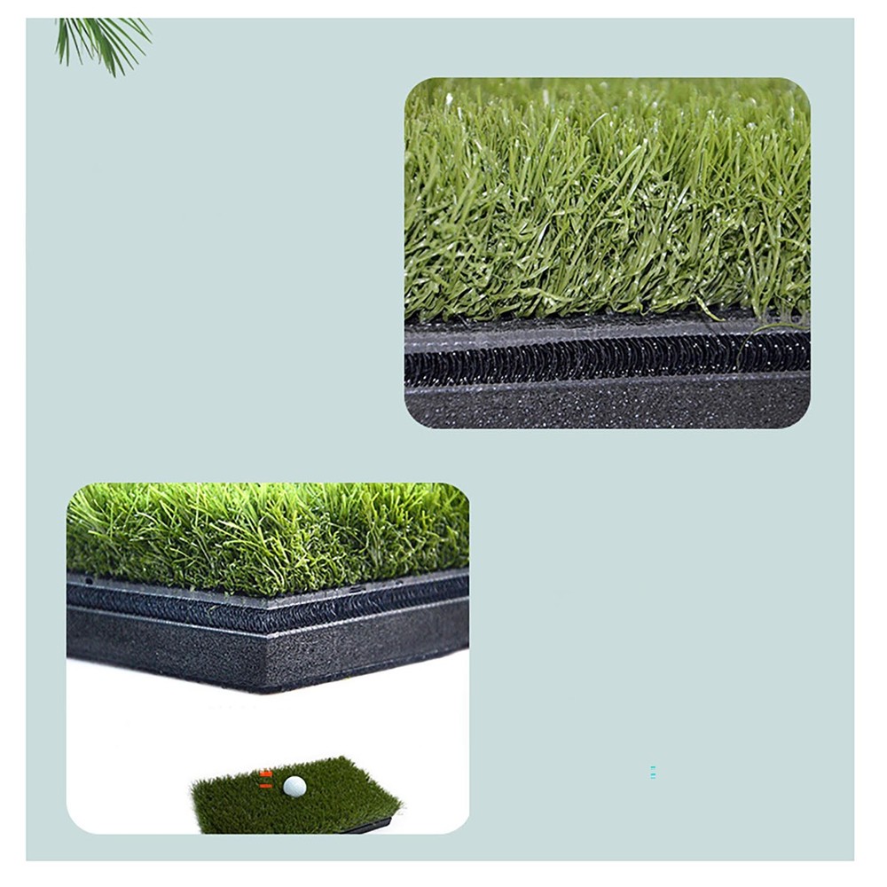 Golf 3D Hitting Mat Non-slip Simulator Rough Wedge Pad Hitting-optimized Indoor