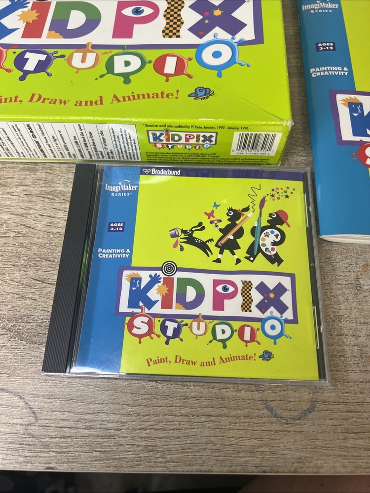 KID PIX Studio Big Box - Image Maker Edition - Rare!