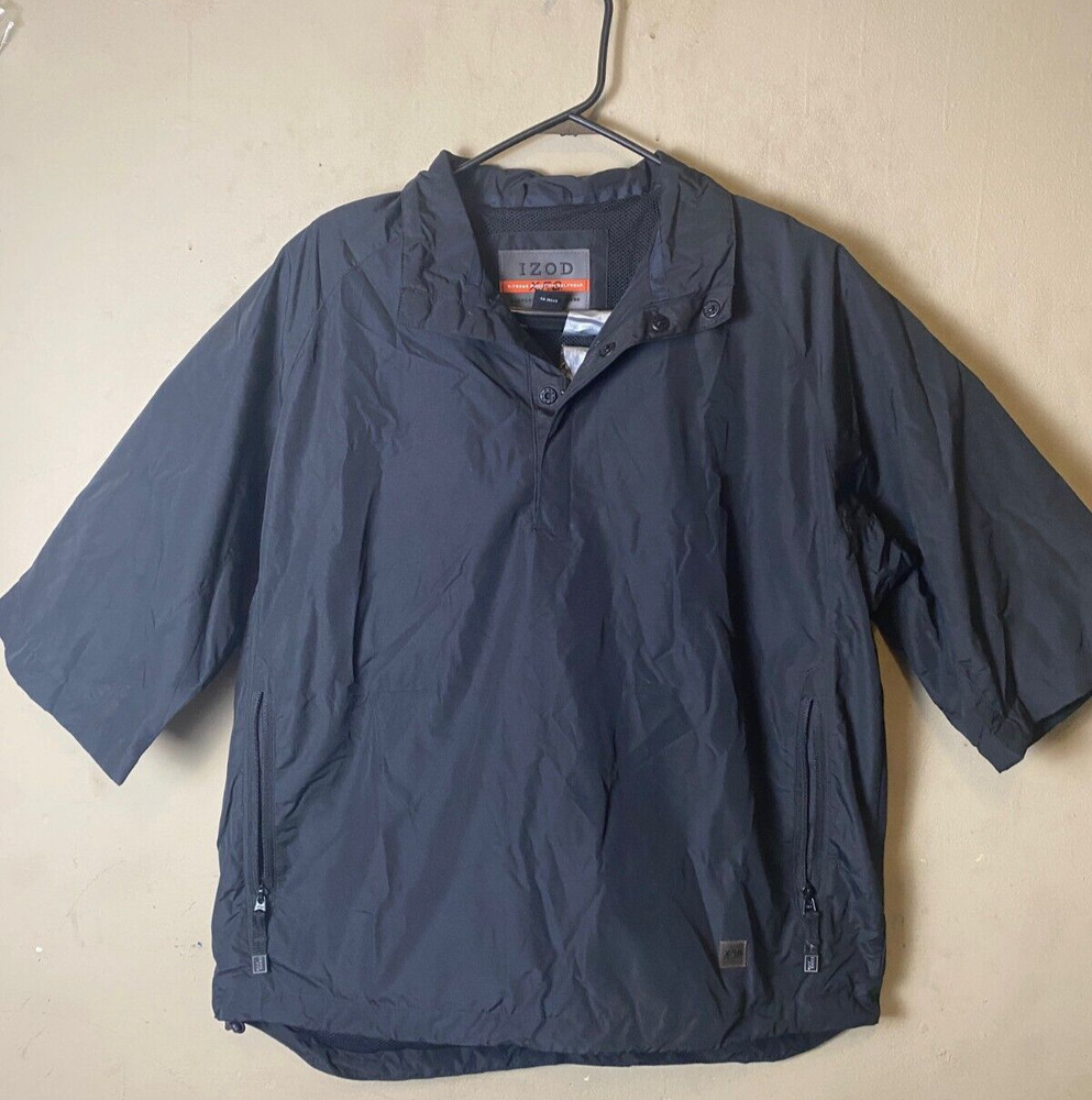 Izod Extreme Function Polyester/Cotton Golfwear Relaxed Collared Pullover Size M