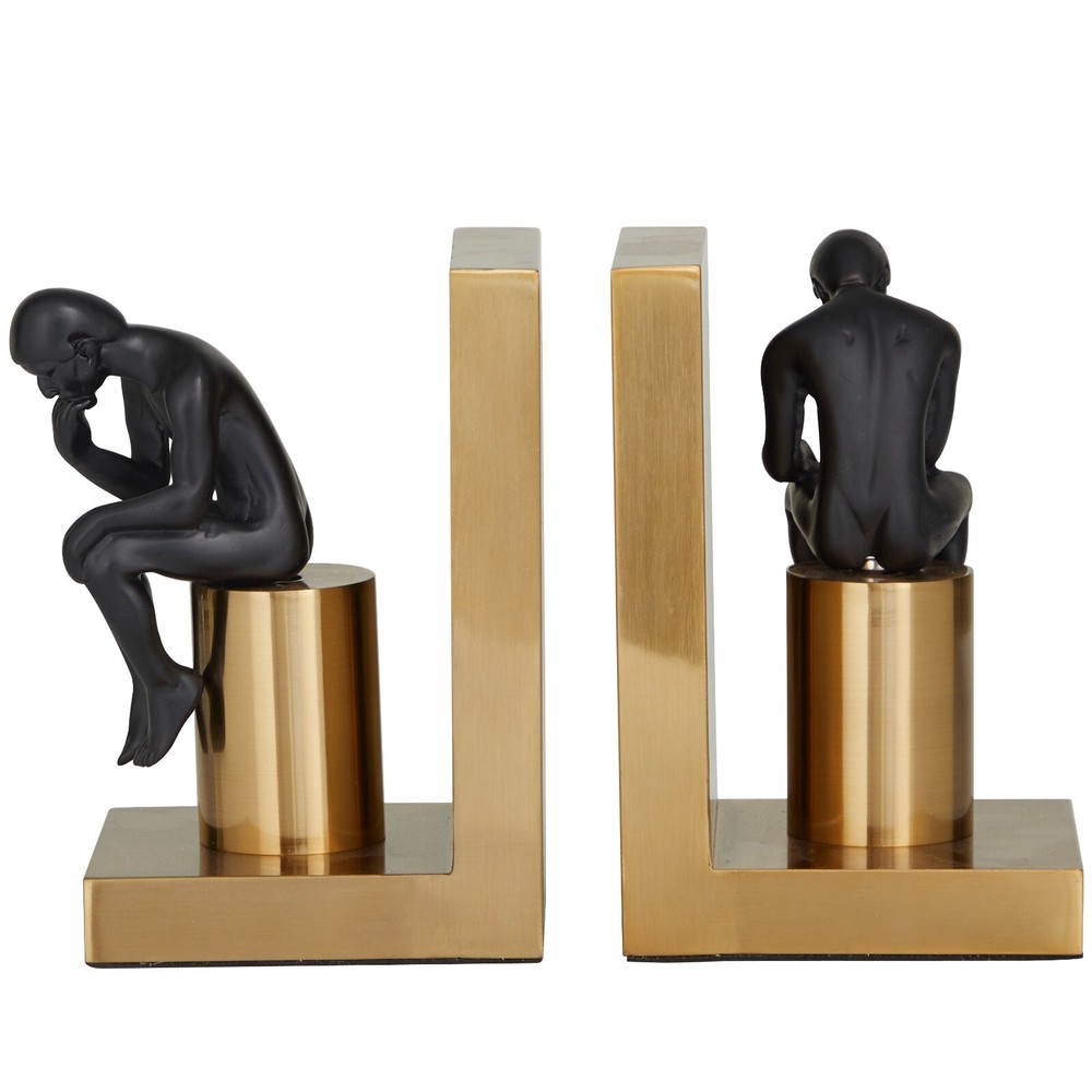 Bookends People the thinker Library Bookends Modern Bookends Tabletop Bookends