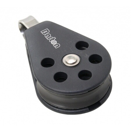 Boat accessoires BARTON single block size 3 with a fixed eye