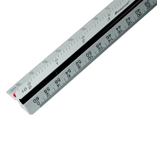 Staedtler 12-Inch Architect Triangular Scale 98718-31BK Durable