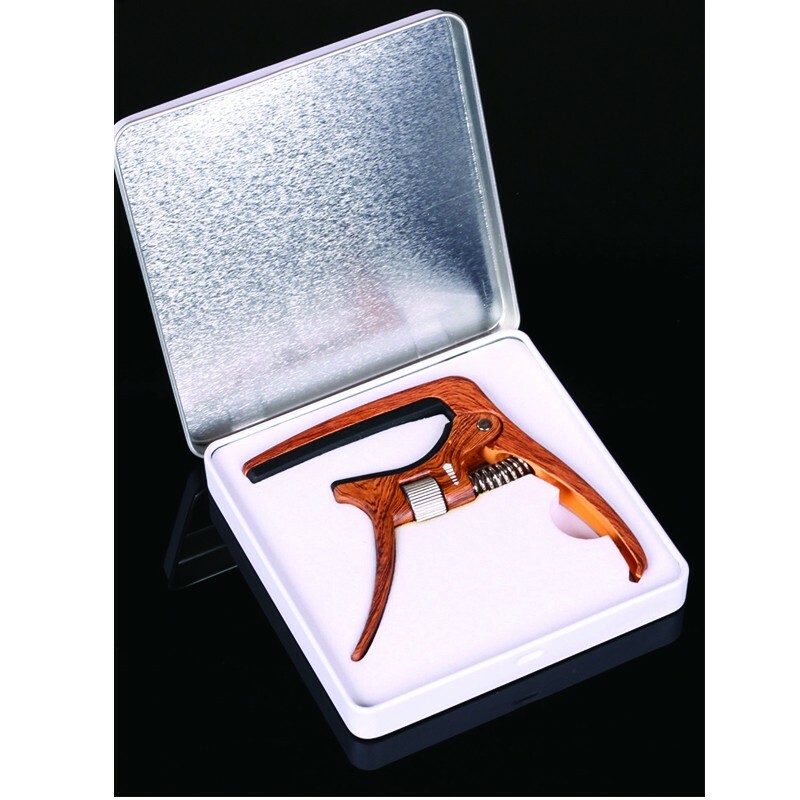 Guitar Capo Adjustable Tension Built-in Bridge Pin Puller