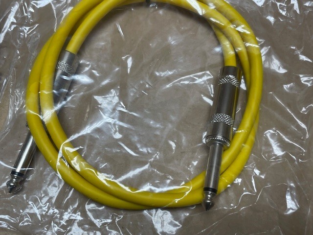 2-PACK (2 Different Colors) - 1/4" TS 3ft - Guitar Patch Cables - **NEW**