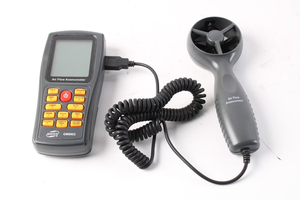 Benetech GM8902 USB Interface Air Flow Anemometer - Fair Condition