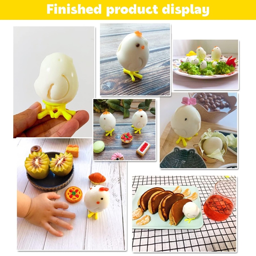 Fun Whimsical Reusable Safe Soft Easy-To-Clean Practical Chicken-shaped Egg Mold