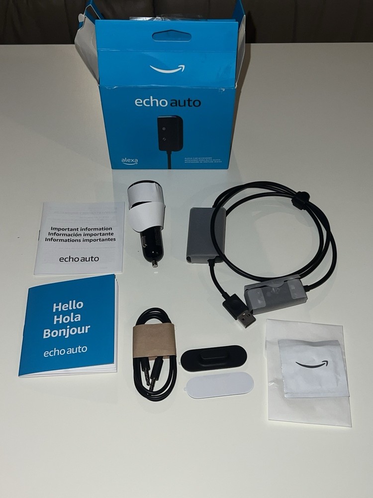 Amazon Echo Auto 2nd Gen Smart Car Assistant 2022 Release Black OPEN BOX