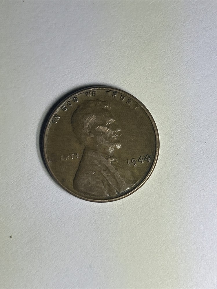 RARE 1944 Wheat Penny Cent Coin Error LETTERS mISSING