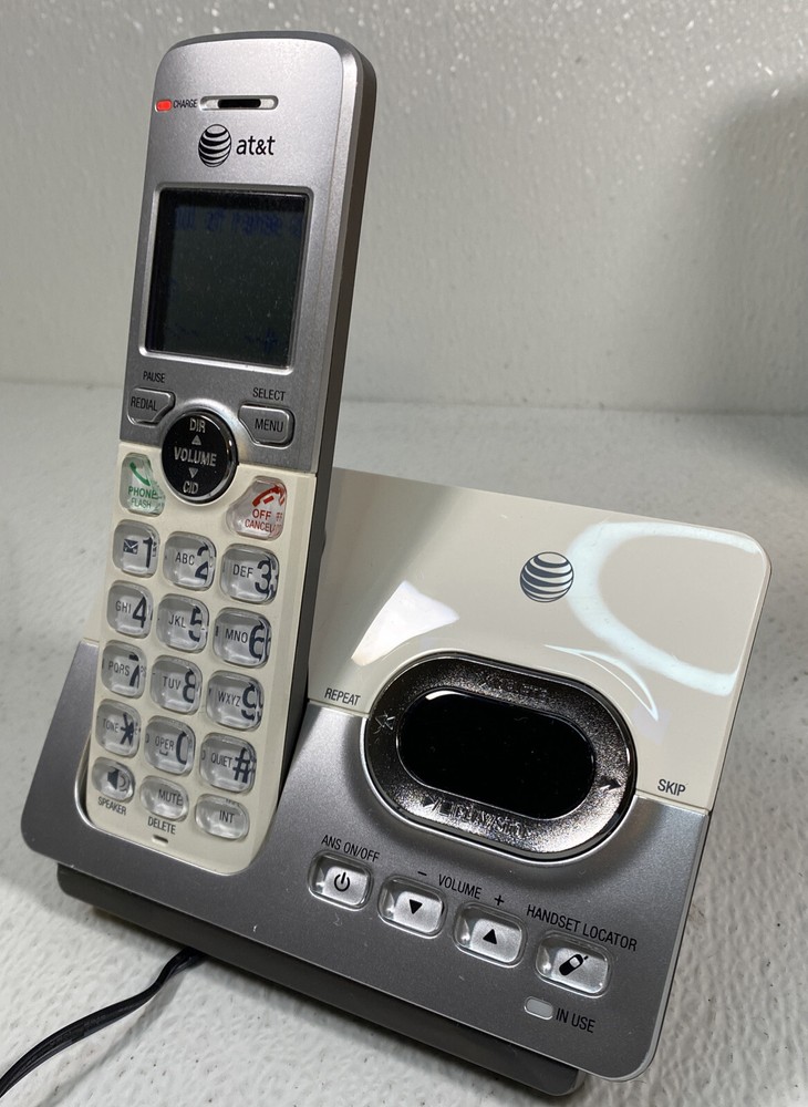 ATT Cordless Phone LCD Display & Digital Answer System EL52103 Tested