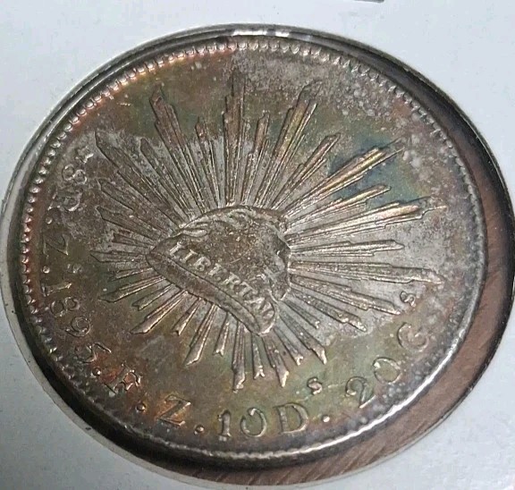 1895 ZS MEXICO Silver PESO