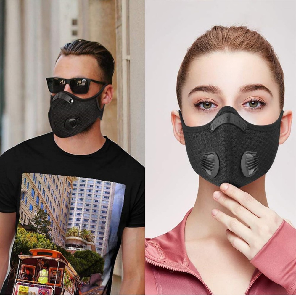Loops Painter Face Dust Mask,Reusable Extra with 8 Activated Carbon Filters 2...