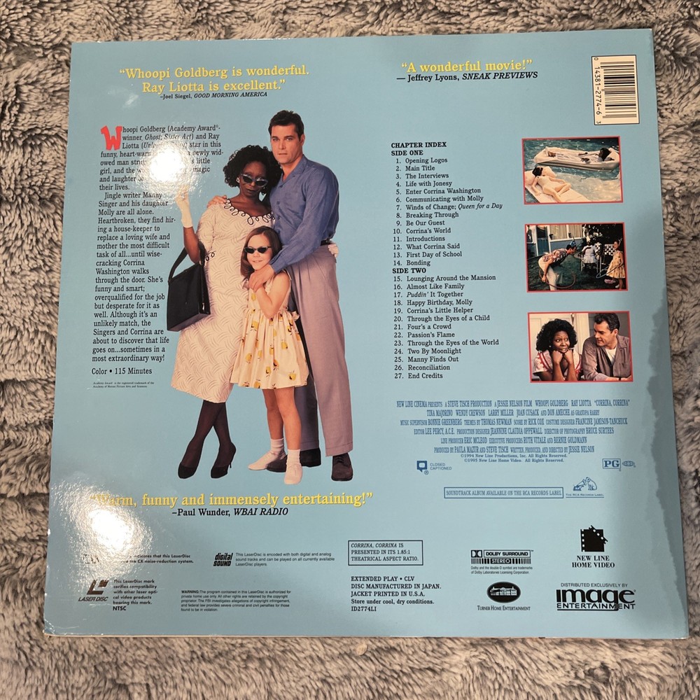 Corrina, Corrina (1994) Laserdisc