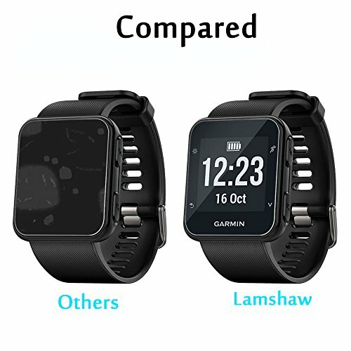 for Garmin Forerunner 35 Case, Lamshaw Silicone Case with Screen Protector 2Pack