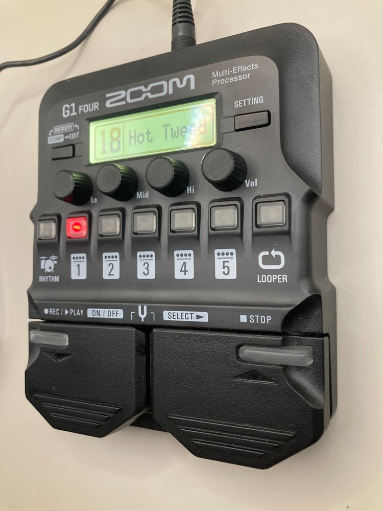 ZOOM G1 FOUR Multi-Effects Guitar Processor Pedal with Box - Used