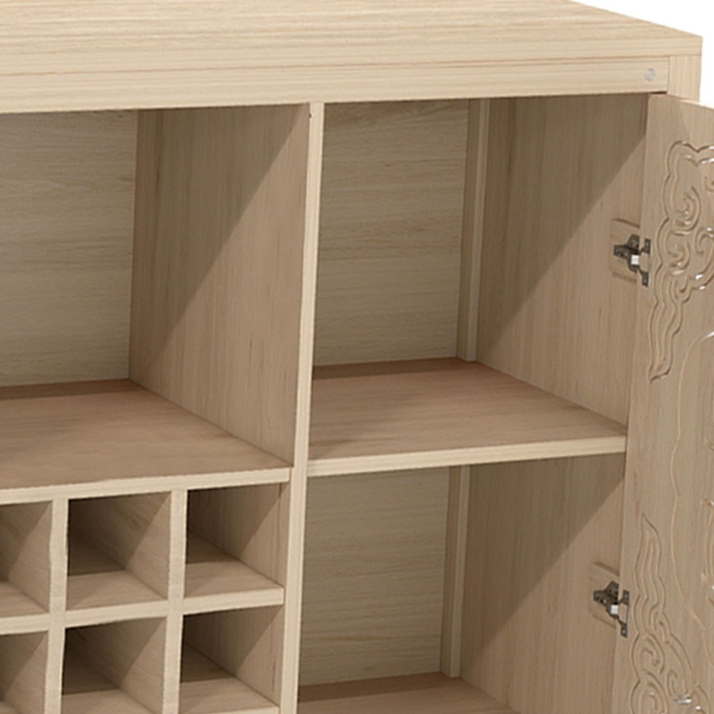 Modern Wine Bar Cabinet Buffet Storage For Dining Room Kitchen