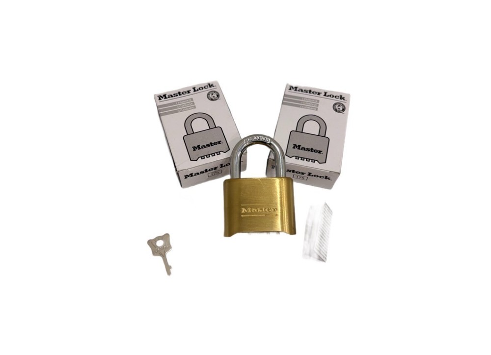 MASTER LOCK 175 CONVINATION PADLOCK - LOT OF 2