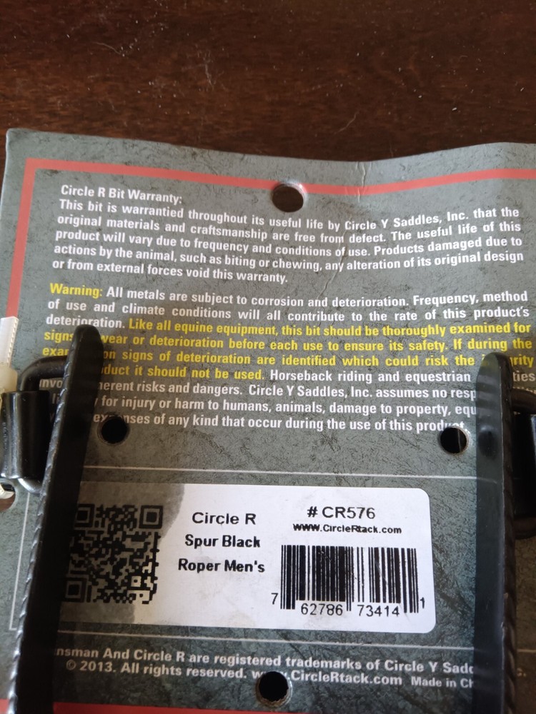 Circle R CR576 Mens Boot Spurs