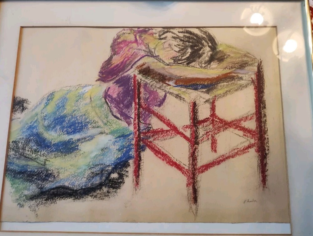 Woman In Pastel Chalks