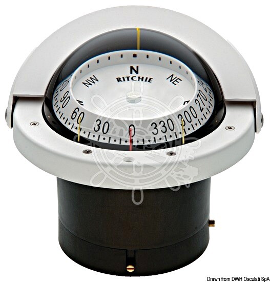 RITCHIE Navigator 2-Dial Compass 4 Inches 1/2 White/White